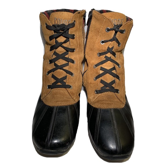 Cougar Duck Boots Women's 8M Totem Oak Leather Rubber Waterproof Winter Canada - Picture 2 of 12